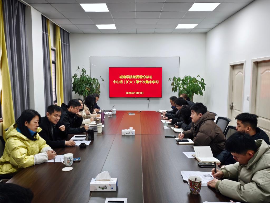 城南学院党委理论学习中心组（扩大）开展第十次集中学习  深化融合促转化 聚力护航人才培养与就业创业